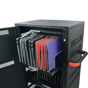 Charging cart Sliding shelves